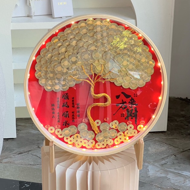 【北屯現貨】巨大版一元復始開運樹 50元版本<含8000元現金>
