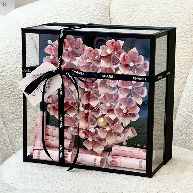 【北屯現貨】愛心錢錢花盒-小款<含3000現金>
