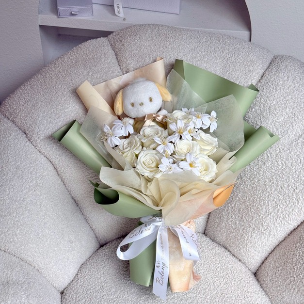 【潭子現貨】畢業小款娃娃花束