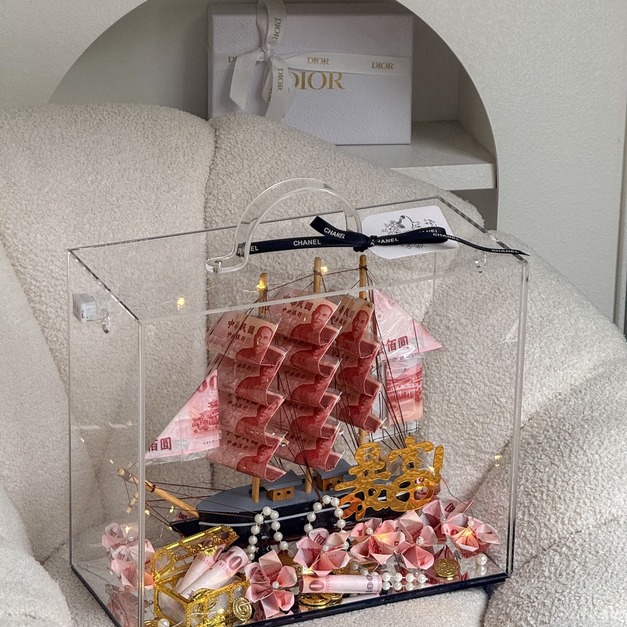 【北屯現貨】一帆風順招財船-寶箱款<含3000現金>