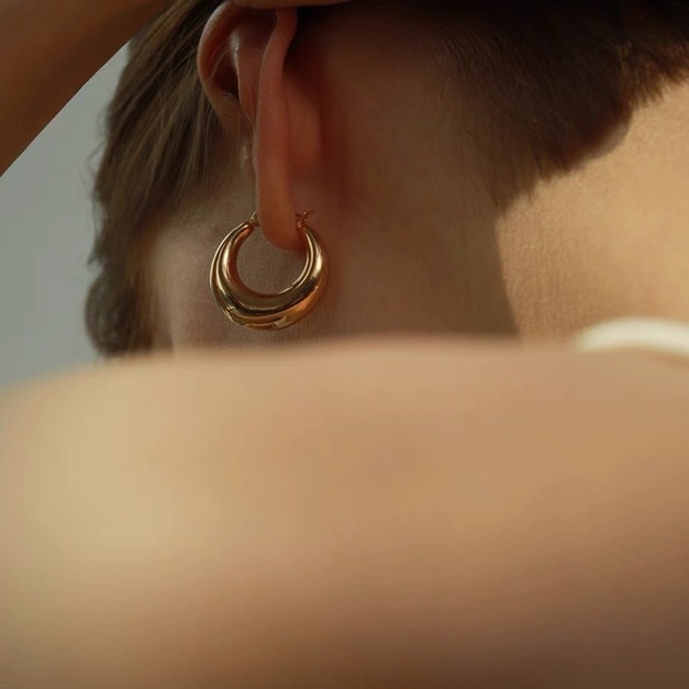 歐美月牙灣耳環