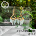 C002-1 翡翠耳環 冰種小辣椒耳鈎_1