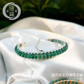 B004-5油青藍水算盤珠S925手鍊_2