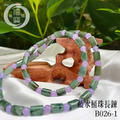 B026-1藍水桶珠+紫色玉髓長鍊 手鍊項鍊_2