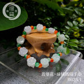 B023-1翡翠花+橘綠瑪瑙手串_1