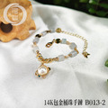 B013-2_14K包金桶珠珍珠手鍊_3