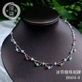 B004-4_S925銀 冰算盤珠項鍊_1