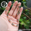 B013-3危料桶珠金屬金包銀材質項鍊_8