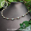 B013-3危料桶珠金屬金包銀材質項鍊