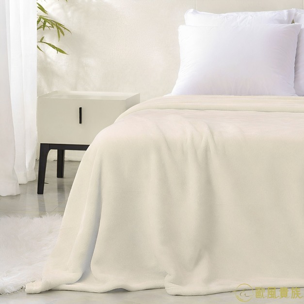 歐風貴族雲柔毯_乳白