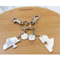 客製化｜愛情地圖純銀鑰匙圈【一個】 R4001_1