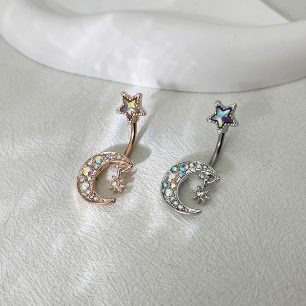 316L鋼｜星空肚臍環 s7147-s7147A