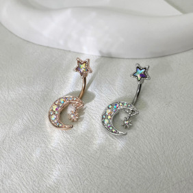 316L鋼｜星空肚臍環 s7147-s7147A