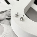 375K金｜交叉小方鑽耳飾 JN283_2