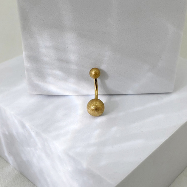 316L鋼｜砂球肚臍環 s775-2