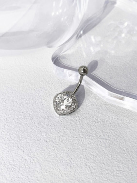 316L鋼｜華麗滿鑽肚臍環 s7208