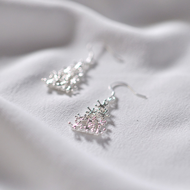 自畫像_三角形耳環