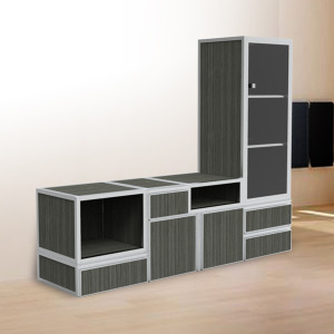 鉸鏈厚門板系列-客廳電視櫃