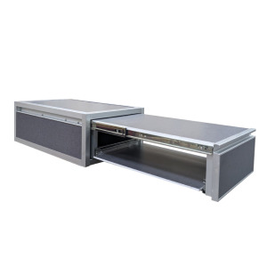 【露營車宿｜車泊櫃】車宿爐具櫃-雙滑軌設計，側邊有封板