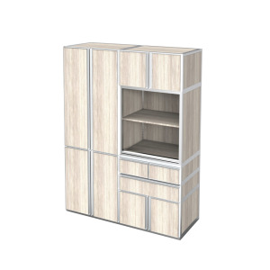 鉸鏈厚門板系列-電器收納櫥櫃