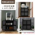【外銷精品限量發行】1.8尺二連箱收納櫃(黑管)