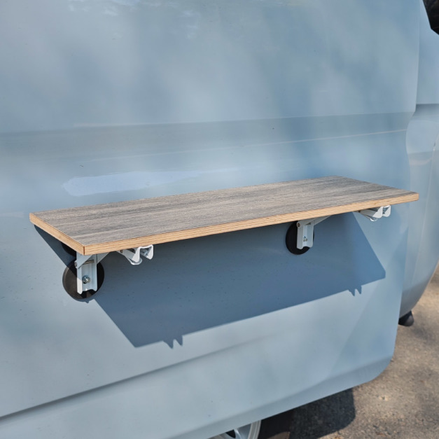 【車宿｜露營車周邊】車邊磁吸桌｜免鑽孔磁吸層板：您的車外行動吧台