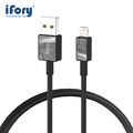 【iFory】 USB-A to Lightning蘋果MFi認證 雙層編織充電傳輸線-0.9M_4