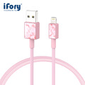 【iFory】 USB-A to Lightning蘋果MFi認證 雙層編織充電傳輸線-0.9M_1