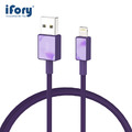 【iFory】 USB-A to Lightning蘋果MFi認證 雙層編織充電傳輸線-0.9M_6