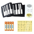 【山野樂器】49鍵手捲鋼琴 兒童電子琴 贈超鹼電池4入組/簡譜貼紙