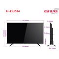 AIWA 愛華 43吋 4K LED AI-43UD24 智慧型顯示器_2