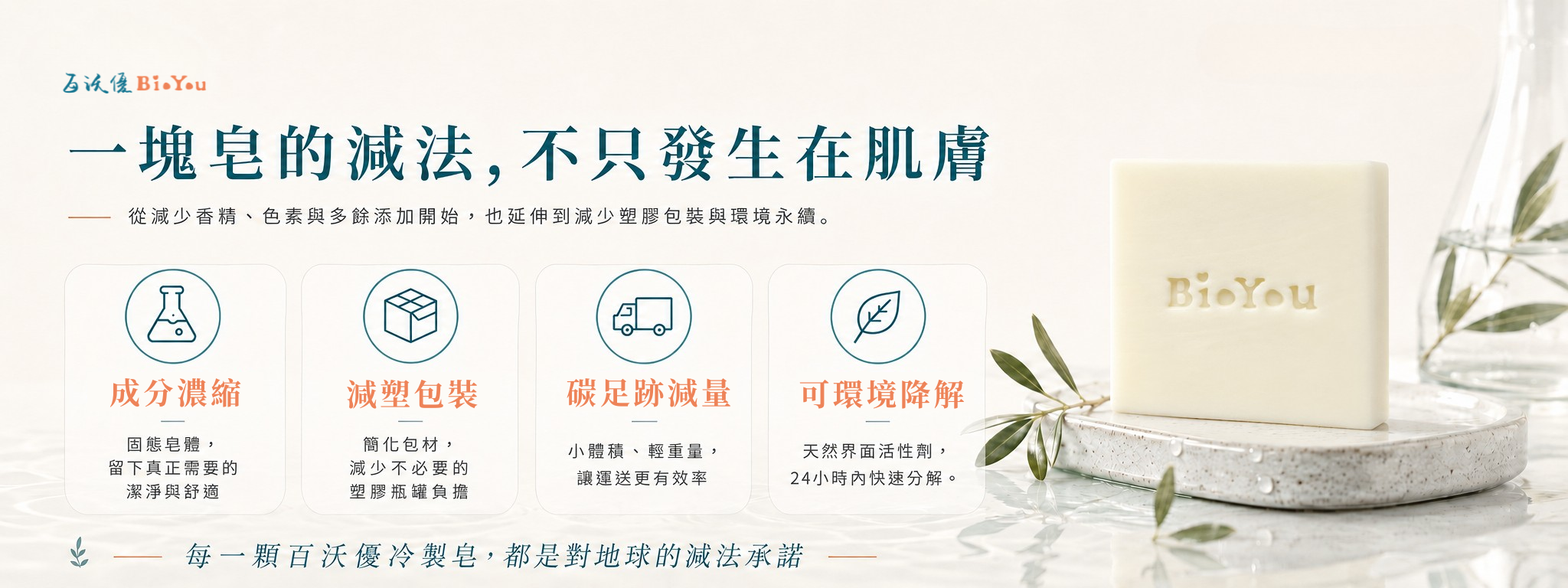 百沃優冷製皂永續承諾