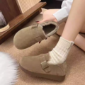 加絨復古全包勃肯鞋_2