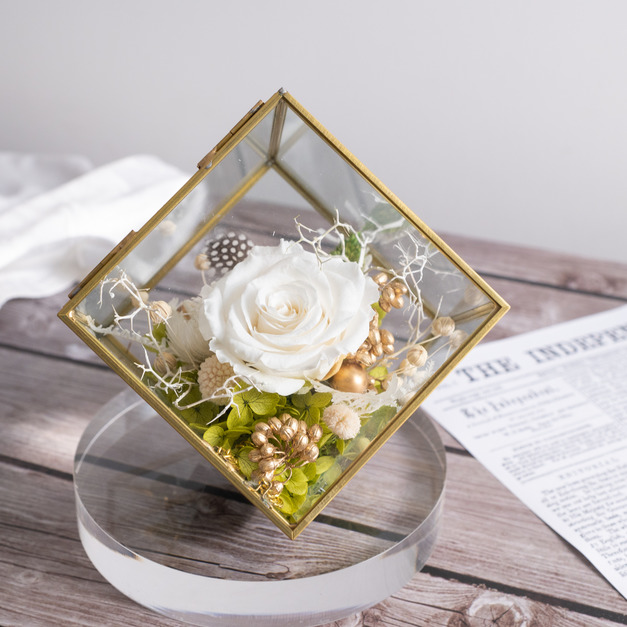 【預購】永生玫瑰金磚禮盒