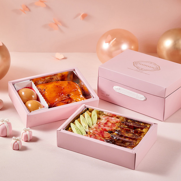 【預購｜彌月禮盒】香江油飯禮盒 烤雞腿臘味油飯(中款 常溫出貨)