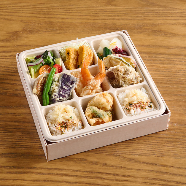 晴山-和風干貝炸蝦九宮格御膳