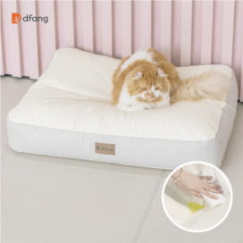 韓國製 dfang 迪邦 長方形豆豆寵物床-灰白色