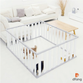 韓國製 dfang迪邦 自由組合寵物圍欄-白色(單片46x60.5cm)*6片
