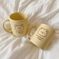 Moch Moch 可愛奶油黃小熊馬克杯_2