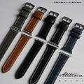 【AllTime】寬版亮面竹節壓紋真皮 Apple Watch通用錶帶 Ultra S11 S10 S9_1