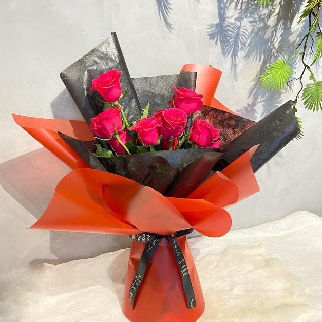 長長9久-玫瑰花束-中大