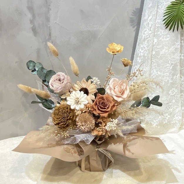 可站花束(大) 質感咖啡色 僅限自取