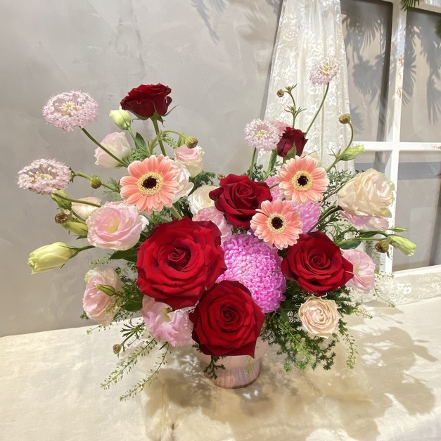 柔情花語 玫瑰桌花