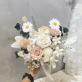 小清新 永生花捧花