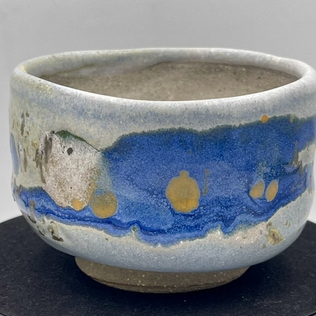 梁世昌作品 【煙嵐兩意】手作釉彩茶碗 對碗（附專屬錦盒與提袋）僅一組