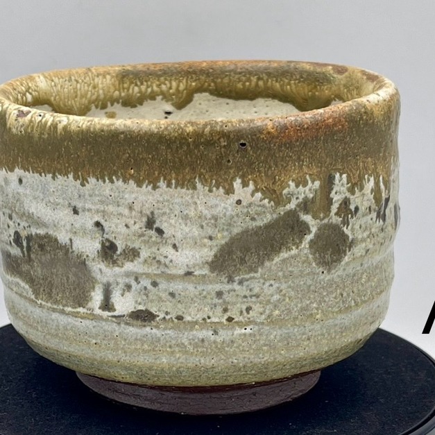 梁世昌作品【寒煙流釉】茶碗 （附專屬錦盒與提袋）
