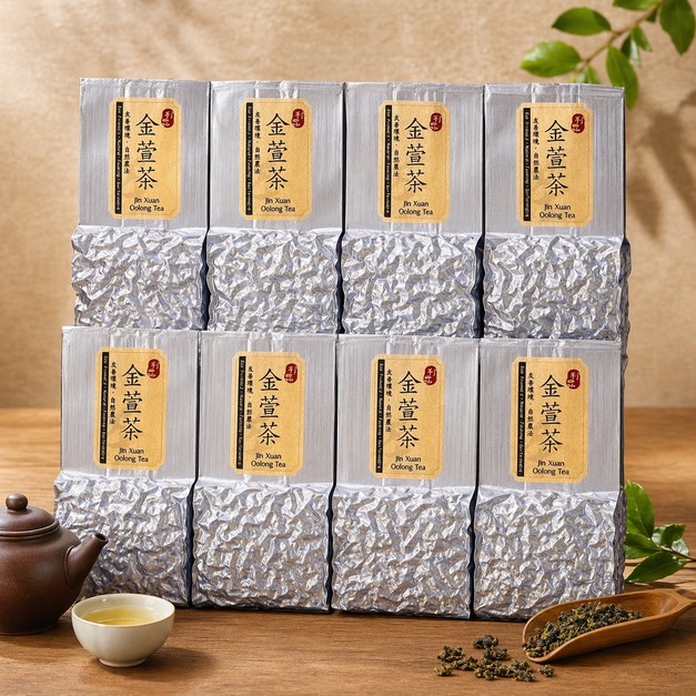 友善環境-自然農法金萱烏龍茶 一斤600g(8包）