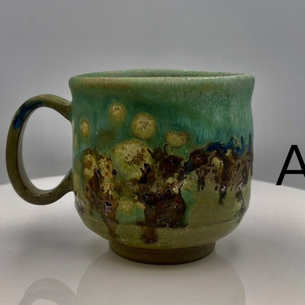 梁世昌作品 【碧潮拍岸】陶茶杯馬克杯 （附專用錦盒與提袋）