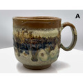 梁世昌作品【秋嶺霞嶼】陶茶杯 馬克杯（附錦盒與提袋）_1