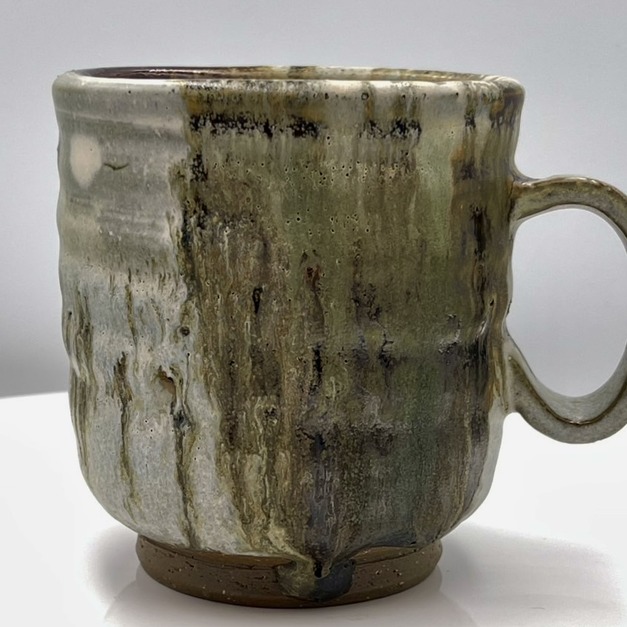 梁世昌作品 【苔痕聽雨】馬克杯陶茶杯 （附專屬錦盒與提袋）